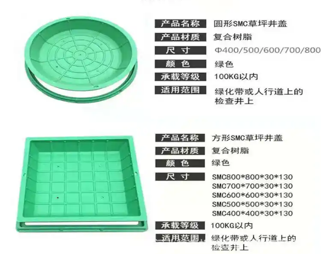 沂水树脂复合种植井盖展示